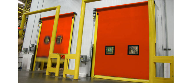 two interior industrial doors